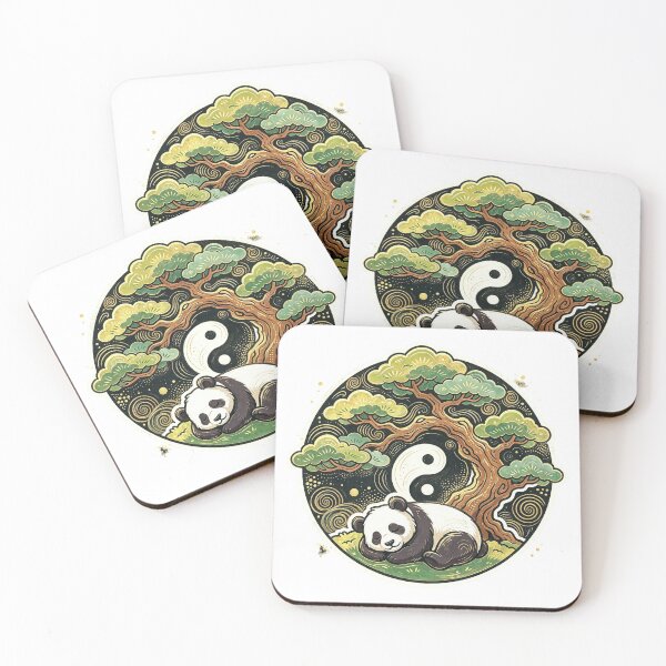 Item preview, Panda, Bonsai and the Symbol of Balance designed and sold by P Bernardo | Art Shop.