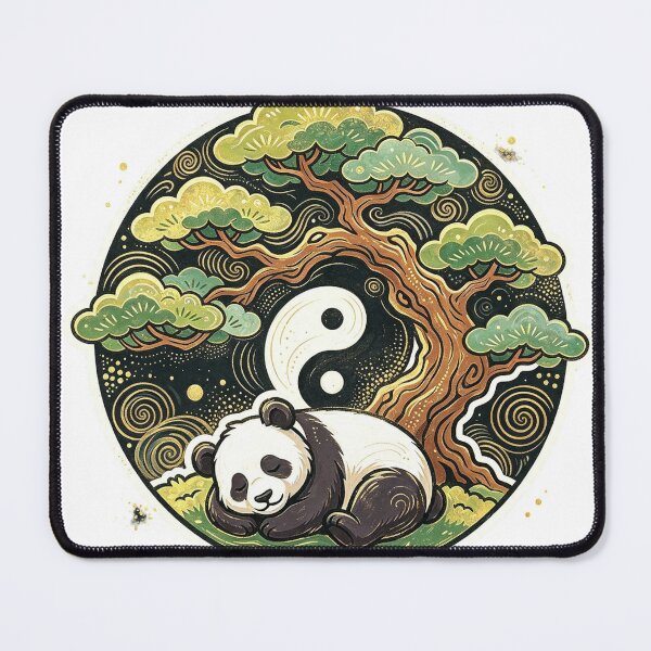 Item preview, Panda, Bonsai and the Symbol of Balance designed and sold by P Bernardo | Art Shop.
