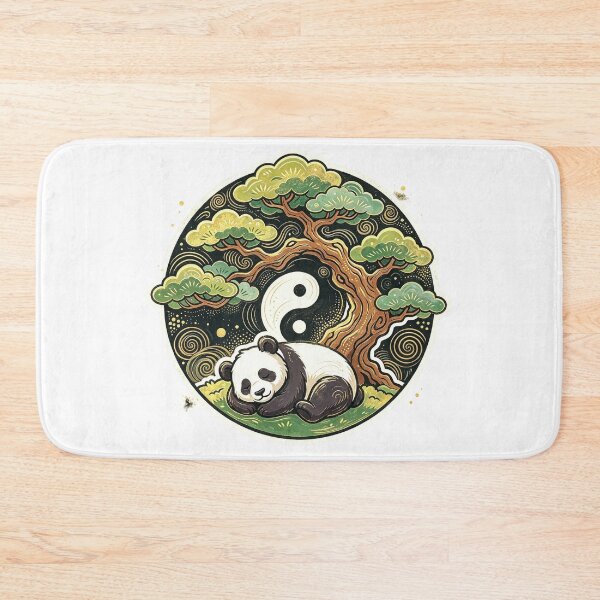 Item preview, Panda, Bonsai and the Symbol of Balance designed and sold by P Bernardo | Art Shop.