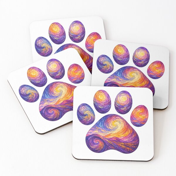 Item preview, Paw Prints Dog Van gogh designed and sold by Petsthetic.