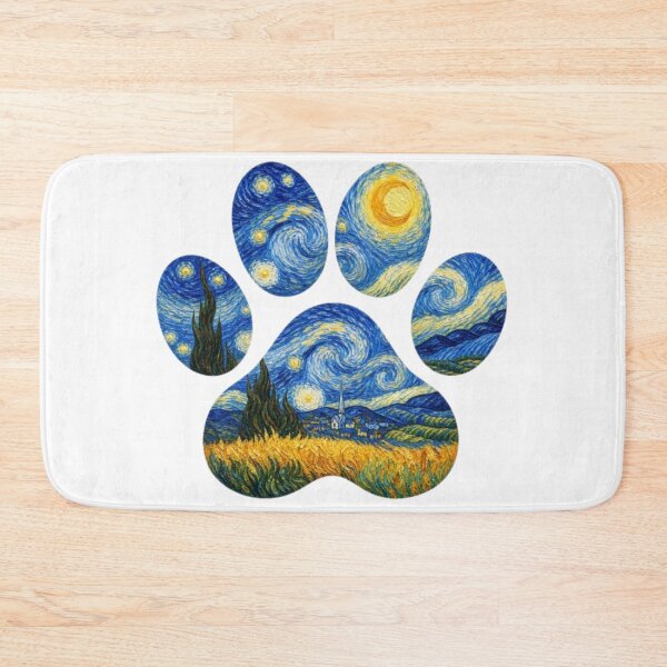 Item preview, Paw Prints Dog Van gogh designed and sold by Petsthetic.