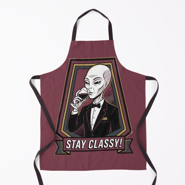 Item preview, Sophisticated Alien Sipping Wine in Tuxedo Retro Graphic designed and sold by DuckOddity.