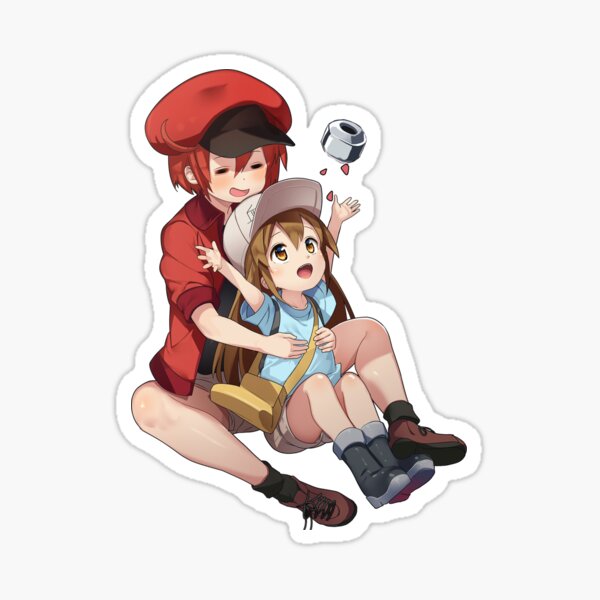 Red Blood Cell & Platelet | Hataraku Saibou (Cells at Work) Sticker for  Sale by Jake Hunter