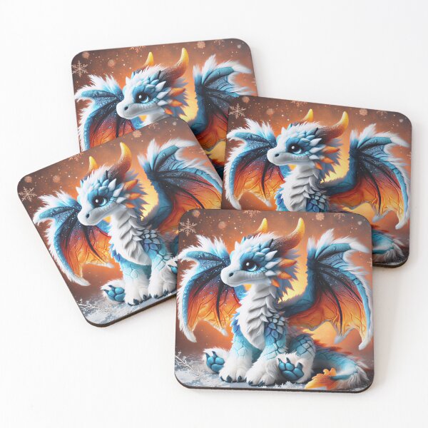Item preview, Magic Baby Snow Dragon designed and sold by RelinCreates.