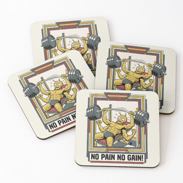 Item preview, Alien Weightlifter Bench Pressing Workout Retro Graphic designed and sold by DuckOddity.