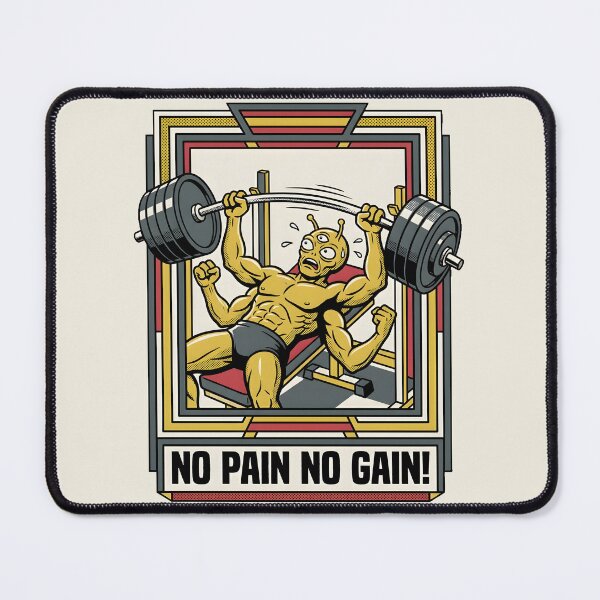 Item preview, Alien Weightlifter Bench Pressing Workout Retro Graphic designed and sold by DuckOddity.
