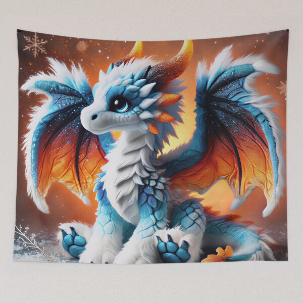 Item preview, Magic Baby Snow Dragon designed and sold by RelinCreates.
