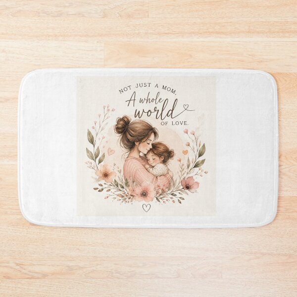 Artikelvorschau, Nicht nur eine Mutter, eine ganze Welt voller Liebe – Aquarell-Design Mutter & Tochter entworfen und verkauft von JolususaStore.