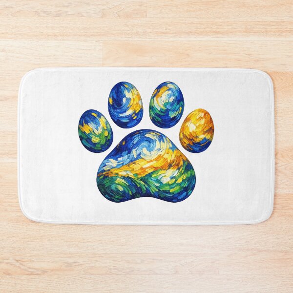 Item preview, Paw Prints Dog Van gogh designed and sold by Petsthetic.