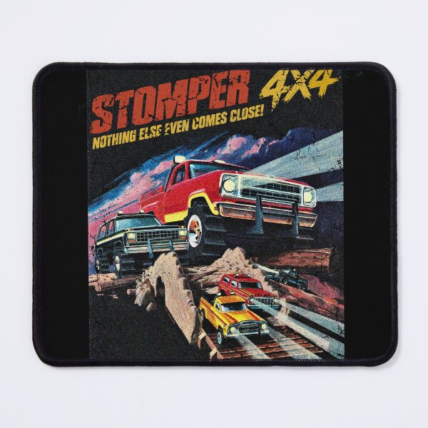 Item preview, Stomper 4X4 Monster Truck T-Shirt Retro Stripes, Racing Graphic. designed and sold by BlueLineLAX.