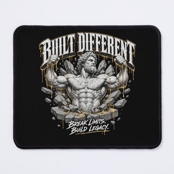 Item preview, Built Different Gym Motivation  designed and sold by freshwear design.