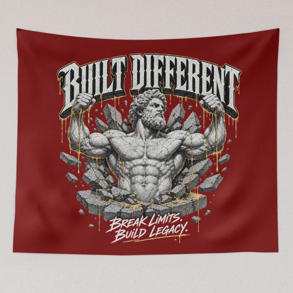 Item preview, Built Different Gym Motivation  designed and sold by freshwear design.