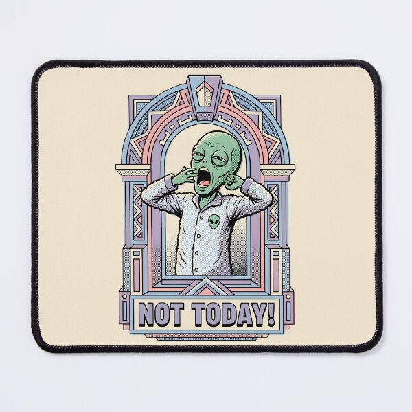Item preview, Sleepy Alien Yawning in Fuzzy Pajamas Retro Graphic designed and sold by DuckOddity.