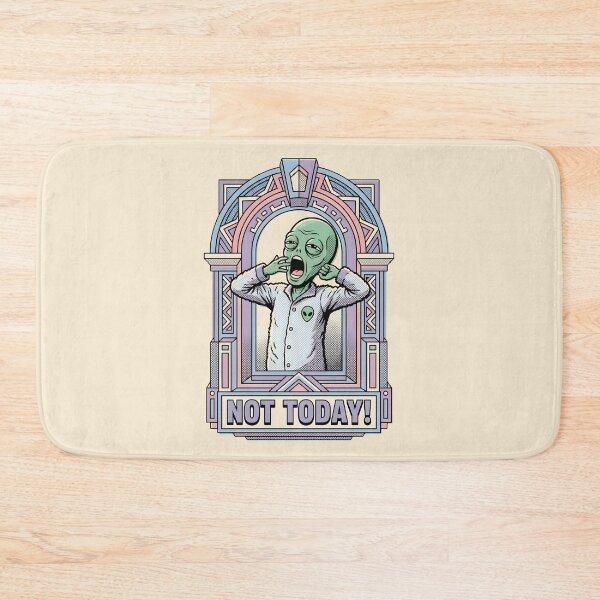 Item preview, Sleepy Alien Yawning in Fuzzy Pajamas Retro Graphic designed and sold by DuckOddity.
