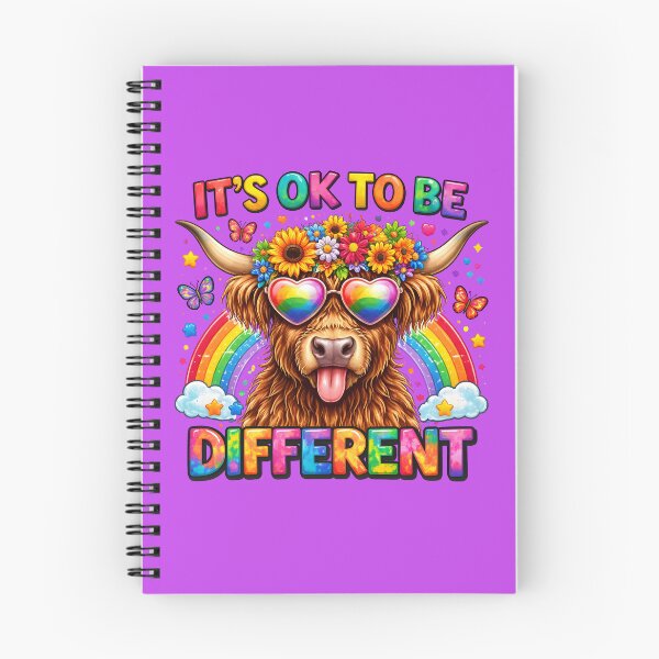 Item preview, It's OK To Be Different Highland Cow designed and sold by butterflies-new.