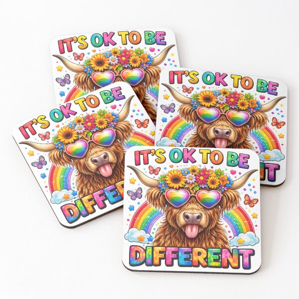 Item preview, It's OK To Be Different Highland Cow designed and sold by butterflies-new.
