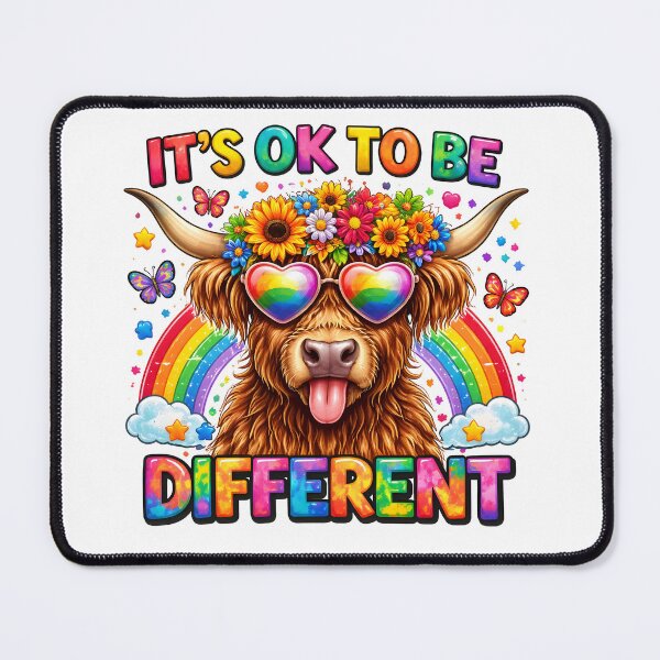 Item preview, It's OK To Be Different Highland Cow designed and sold by butterflies-new.