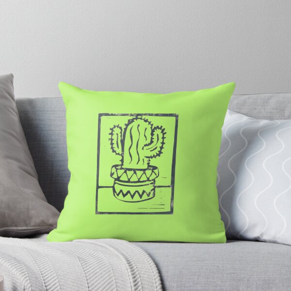 Item preview, Happy Cactus on a green background designed and sold by SombreroDoodles.