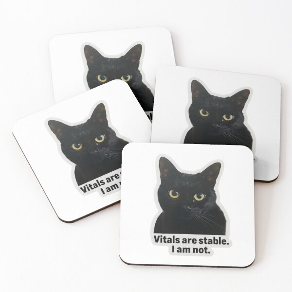 Item preview, Vitals Are Stable I Am Not Sticker, Funny Nurse Sticker, Healthcare Worker Humor designed and sold by StickersMaker4U.