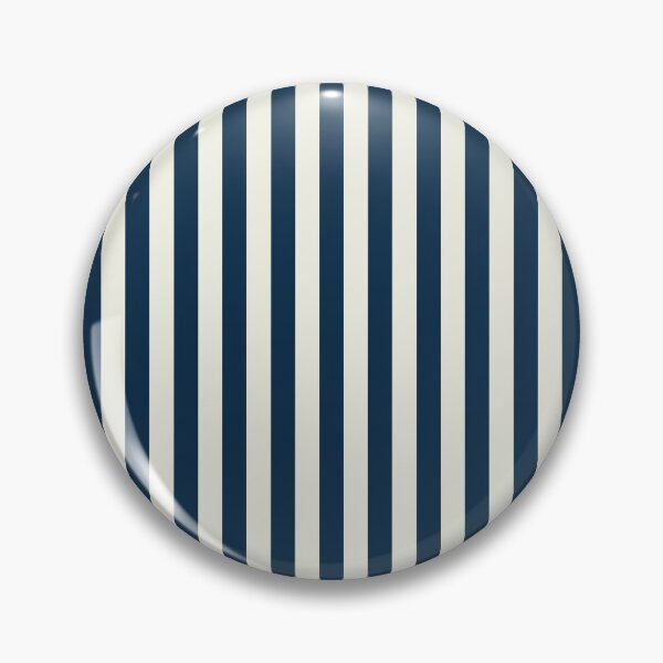 Item preview, Coastal Maritime Stripes Vertical Pattern in Dark Blue and Off White designed and sold by kierkegaard.
