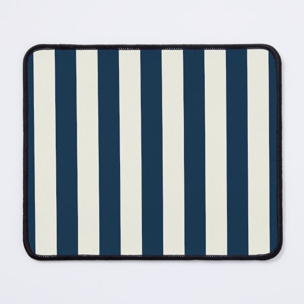 Item preview, Coastal Maritime Stripes Vertical Pattern in Dark Blue and Off White designed and sold by kierkegaard.