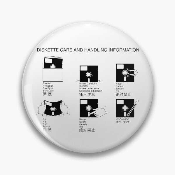 Item preview, 5 1/4" Diskette Care And Handling Information - Black designed and sold by ABSTRACT-IVISM.