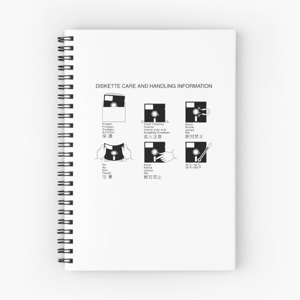 Item preview, 5 1/4" Diskette Care And Handling Information - Black designed and sold by ABSTRACT-IVISM.