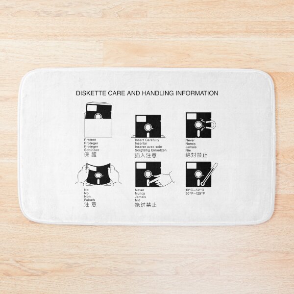 Item preview, 5 1/4" Diskette Care And Handling Information - Black designed and sold by ABSTRACT-IVISM.