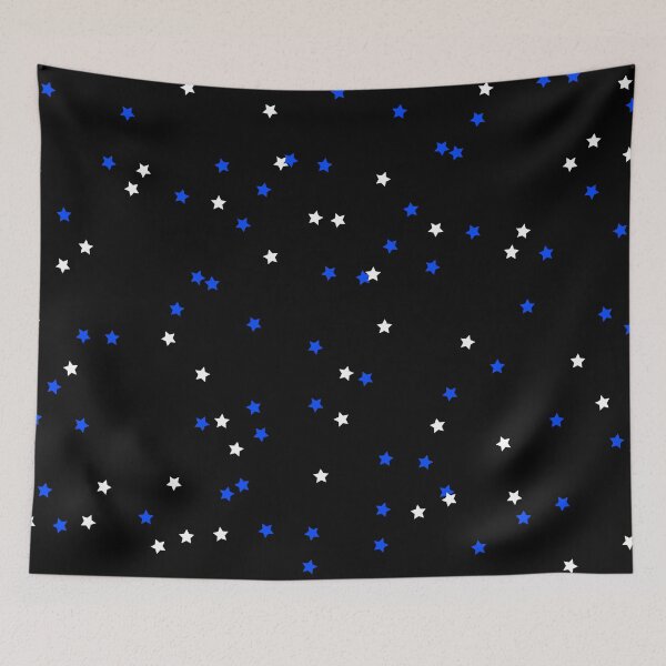 Item preview, blue and white stars designed and sold by wittyart.