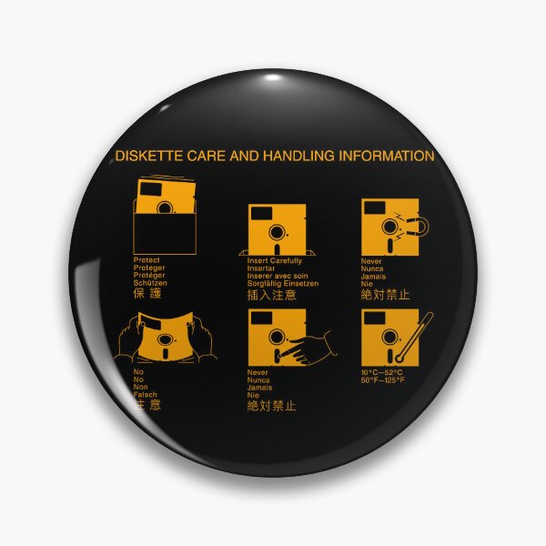 Item preview, 5 1/4" Diskette Care And Handling Information - Orange designed and sold by ABSTRACT-IVISM.