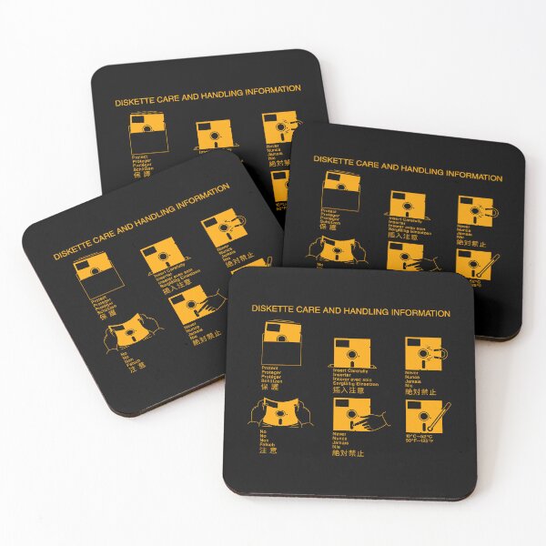 Item preview, 5 1/4" Diskette Care And Handling Information - Orange designed and sold by ABSTRACT-IVISM.