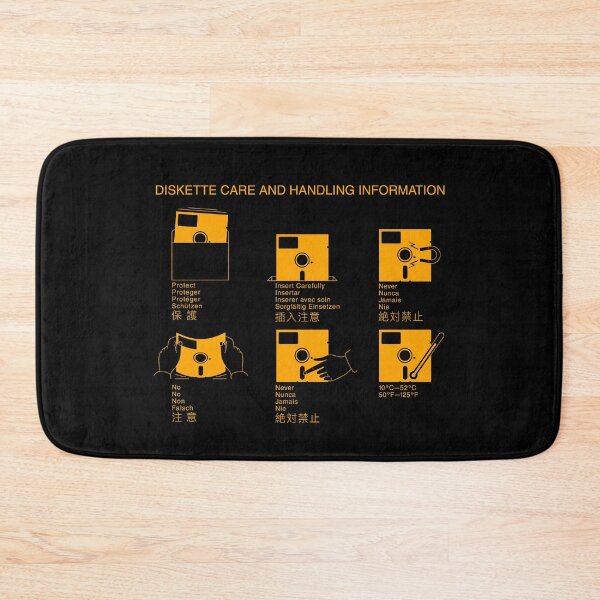Item preview, 5 1/4" Diskette Care And Handling Information - Orange designed and sold by ABSTRACT-IVISM.
