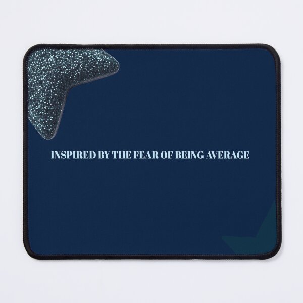 Item preview, Inspired by the Fear of Being Average | Motivational Quote Print | Luxury Blue Aesthetic Wall Art designed and sold by NOUURRRR.