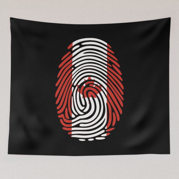 Item preview, Canada Flag Fingerprint Identity | Canadian DNA Heritage Graphic designed and sold by NTGUILTY.