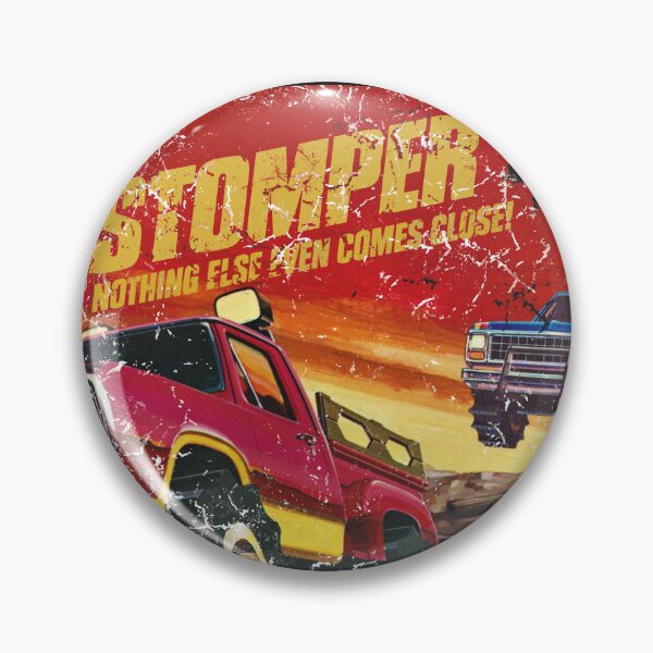 Item preview, Stomper 4X4 Monster Truck T-Shirt Retro Stripes, Racing Graphic. designed and sold by BlueLineLAX.