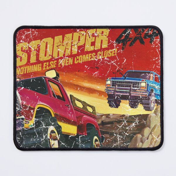 Item preview, Stomper 4X4 Monster Truck T-Shirt Retro Stripes, Racing Graphic. designed and sold by BlueLineLAX.