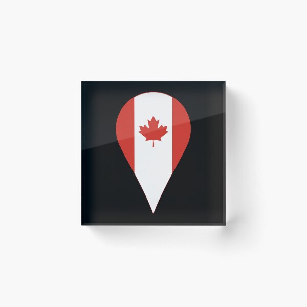 Item preview, Canada Flag Location Pin Map Marker | Canadian Destination GPS Icon designed and sold by NTGUILTY.