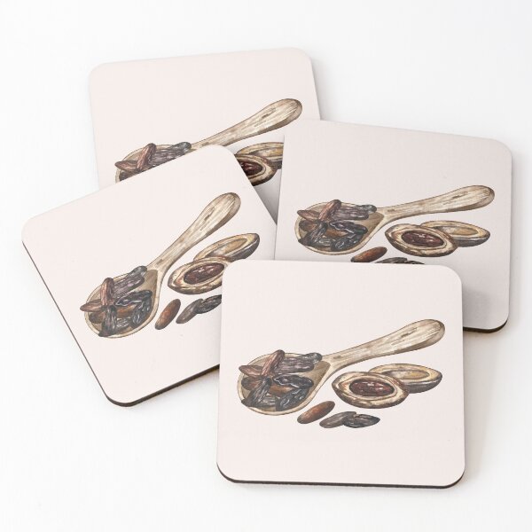 Item preview, Tonka Beans Watercolor Illustration designed and sold by Flowersforbear.