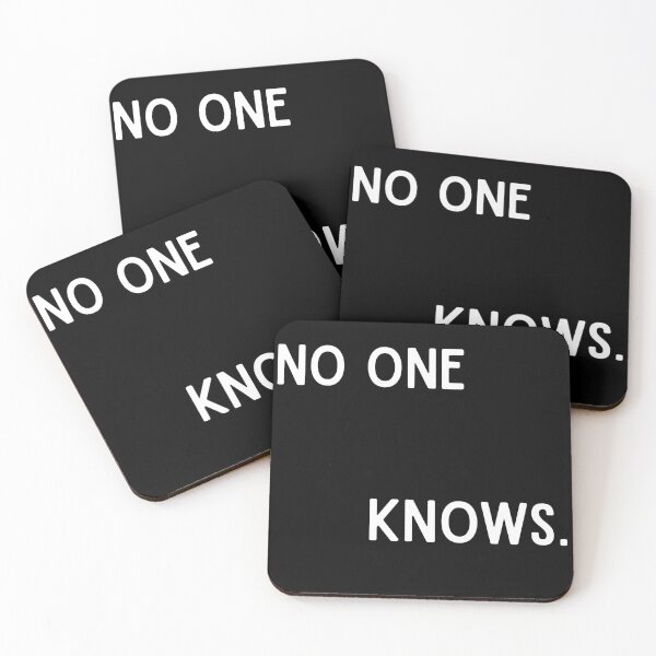 Item preview, No One Knows. | Funny Minimalist Typography designed and sold by BrokenLabel.