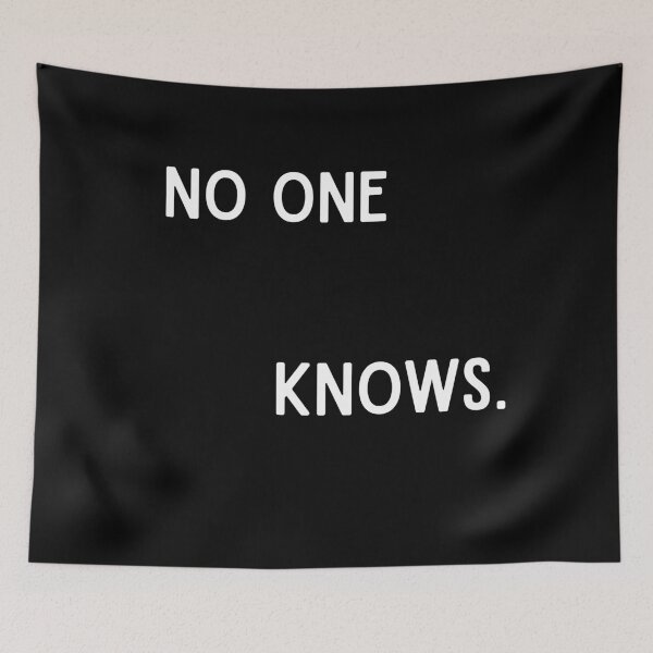 Item preview, No One Knows. | Funny Minimalist Typography designed and sold by BrokenLabel.