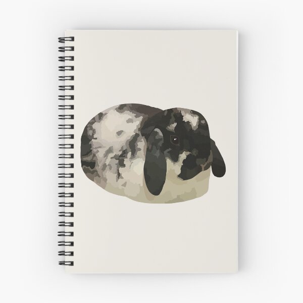 Item preview, Black and white lop bunny designed and sold by MadCurios.