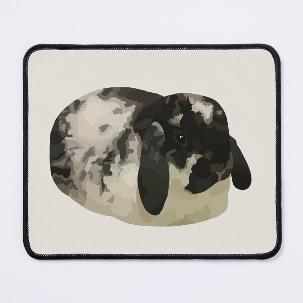 Item preview, Black and white lop bunny designed and sold by MadCurios.