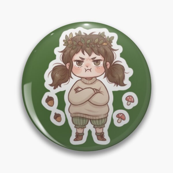 Item preview, Grumpy Chibi Autumn Forest Girl designed and sold by Azurart2.