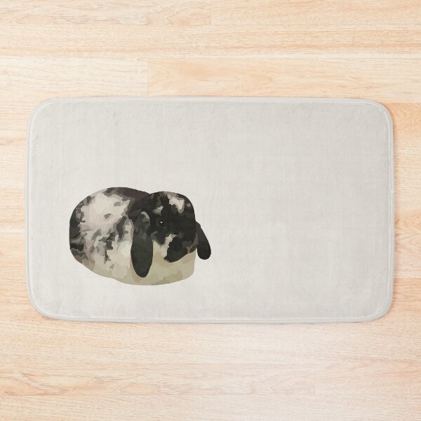 Item preview, Black and white lop bunny designed and sold by MadCurios.