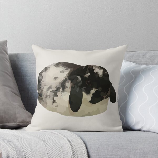 Item preview, Black and white lop bunny designed and sold by MadCurios.