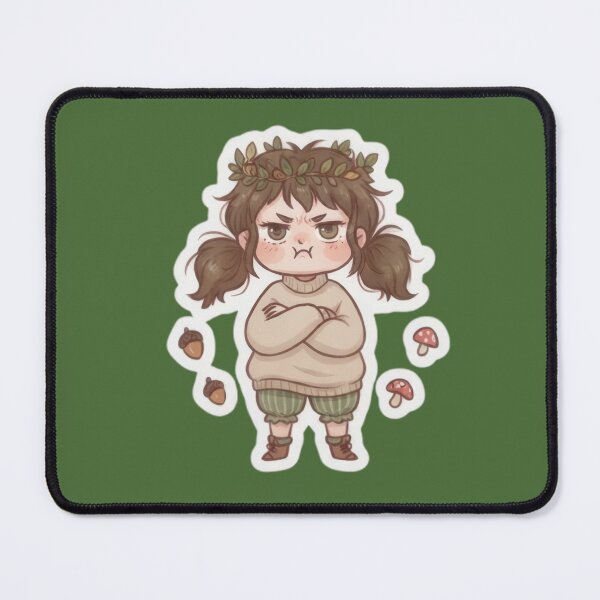 Item preview, Grumpy Chibi Autumn Forest Girl designed and sold by Azurart2.