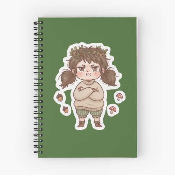 Item preview, Grumpy Chibi Autumn Forest Girl designed and sold by Azurart2.