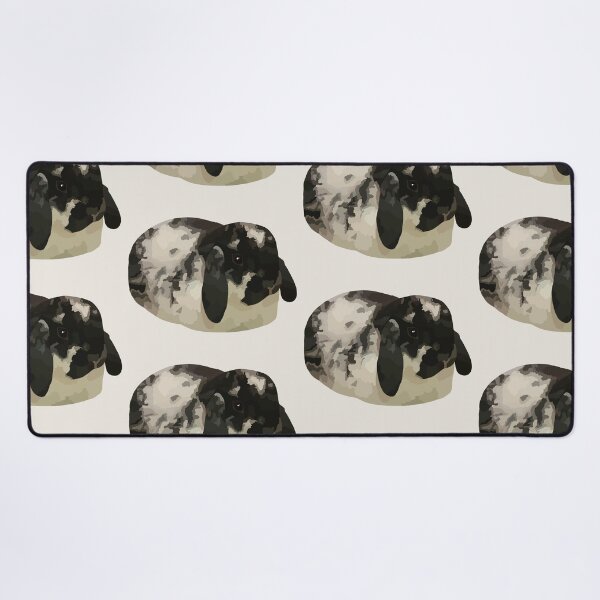 Item preview, Black and white lop bunny designed and sold by MadCurios.