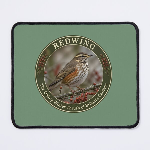 Item preview, REDWING – The Dainty Winter Thrush of Britain’s Gardens designed and sold by The Digital Compass.