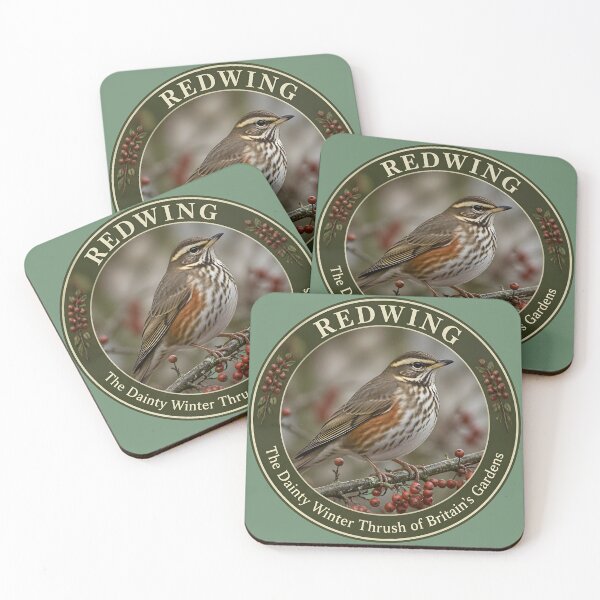 Item preview, REDWING   – The Dainty Winter Thrush of Britain’s Gardens designed and sold by The Digital Compass.